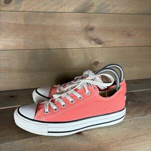 converse all star chuck taylor womens size 7 shoes pink lowtop comfort sneakers